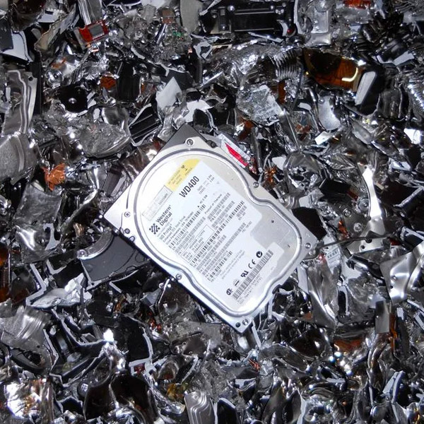 Shredded hard drives