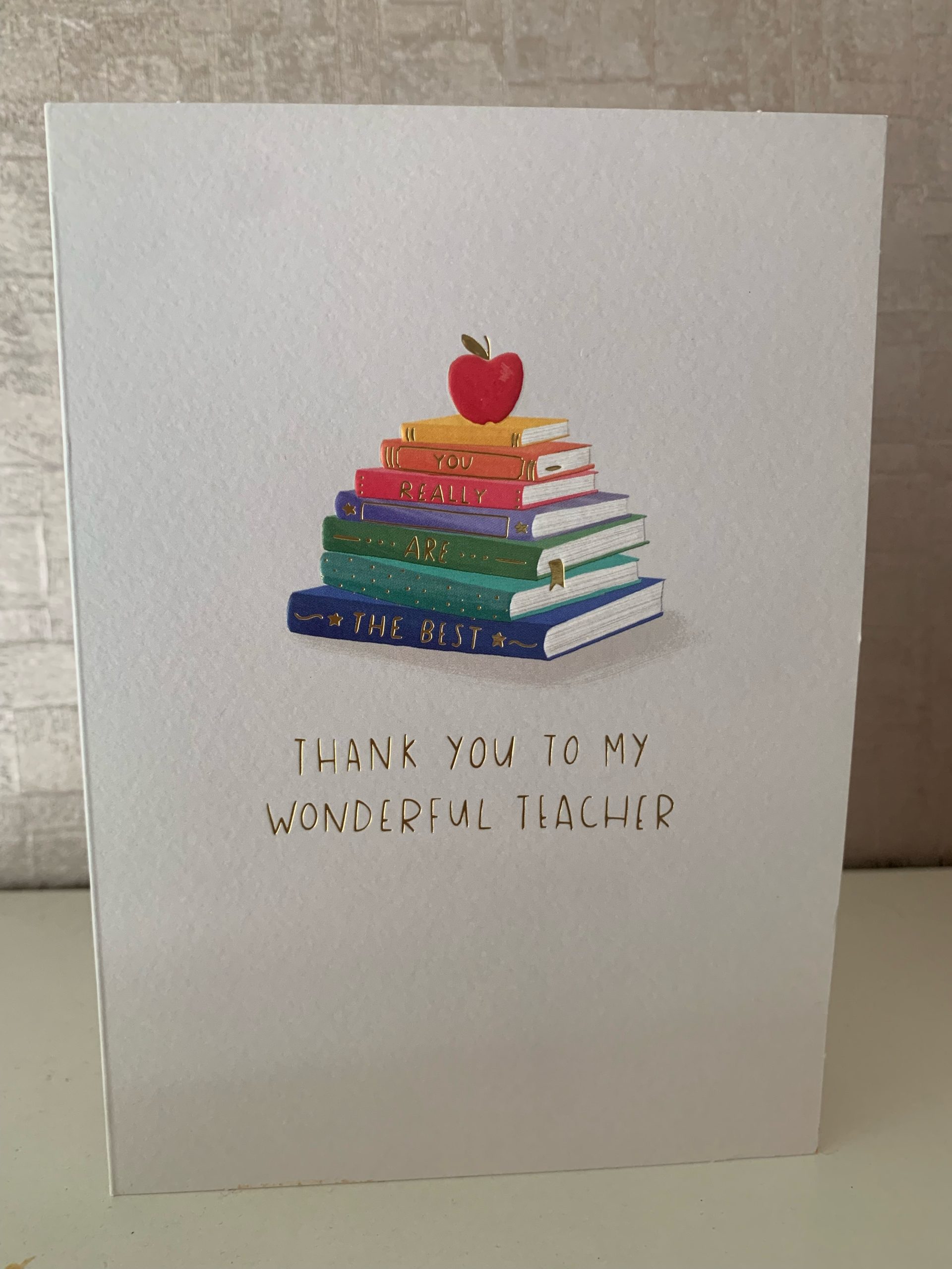 Thank you card received from student